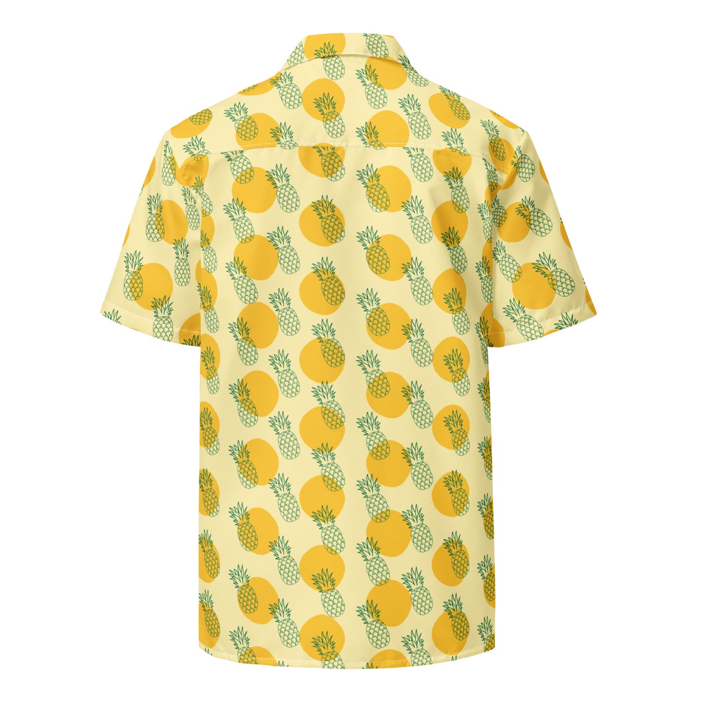 URBANITYCHEK PINEAPPLE UPF PROTECTION SHORT SLEEVE SHIRT