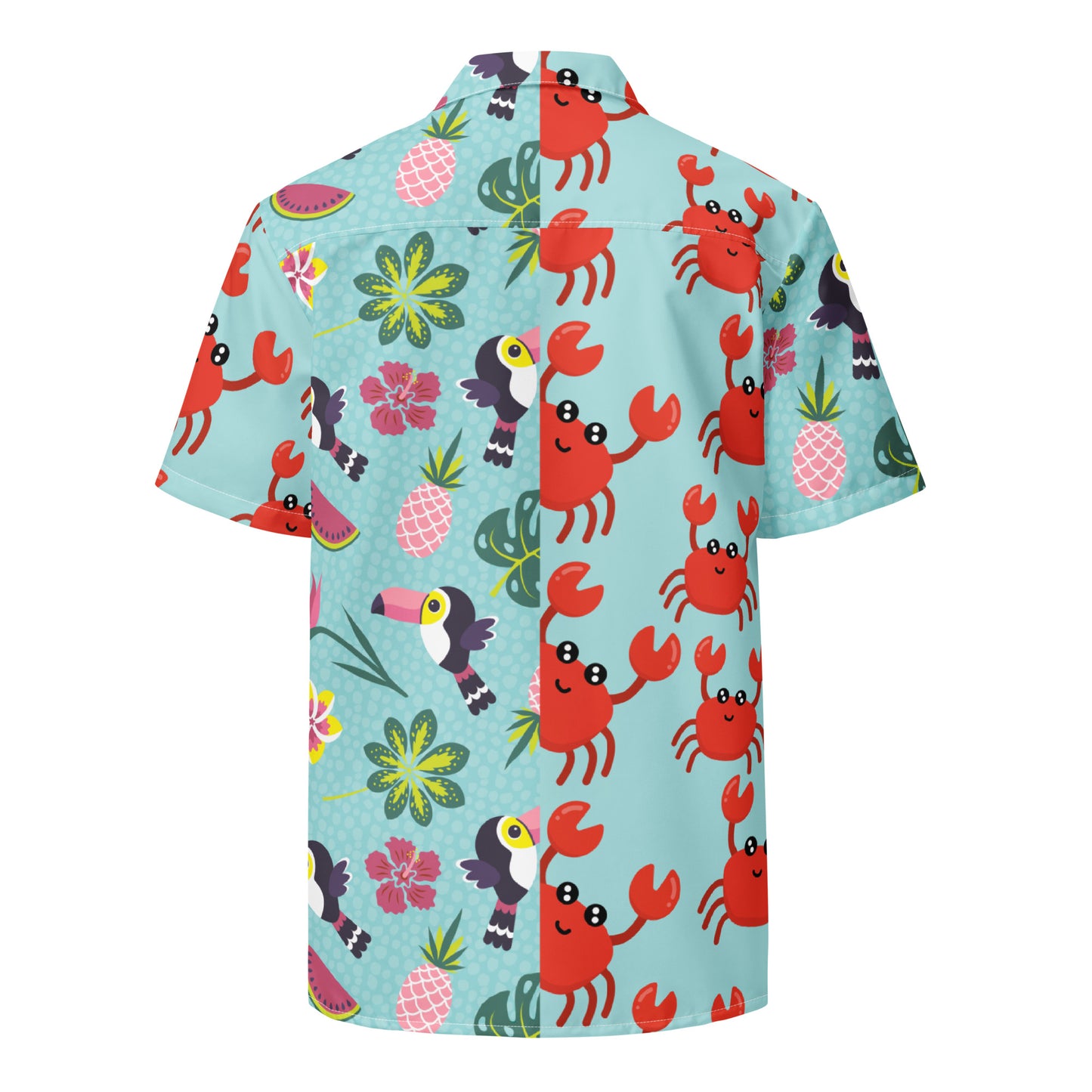 URBANITYCHEK HOLIDAY PEEKING RED CRAB PREMIUM SHORT SLEEVE SHIRT