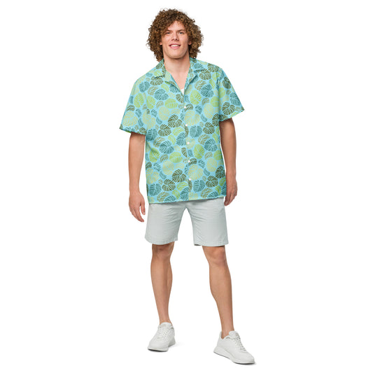 URBANITYCHEK MONSTERA LEAF PREMIUM SHORT SLEEVE SHIRT