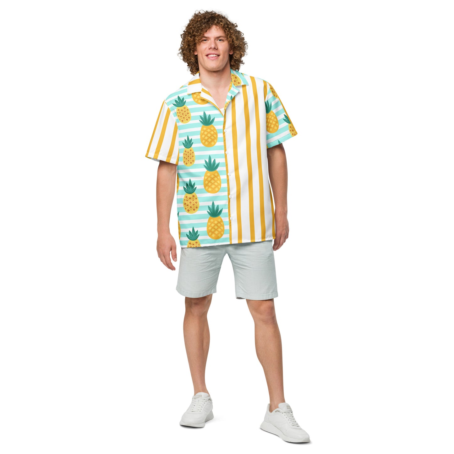 MEN'S CASUAL BEACH BUTTON SHIRT