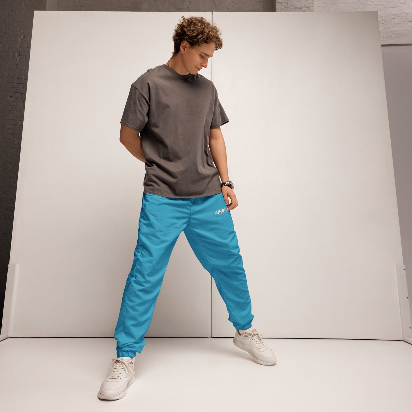 URBANITY CHEK TRACK PANTS GYM PANTS