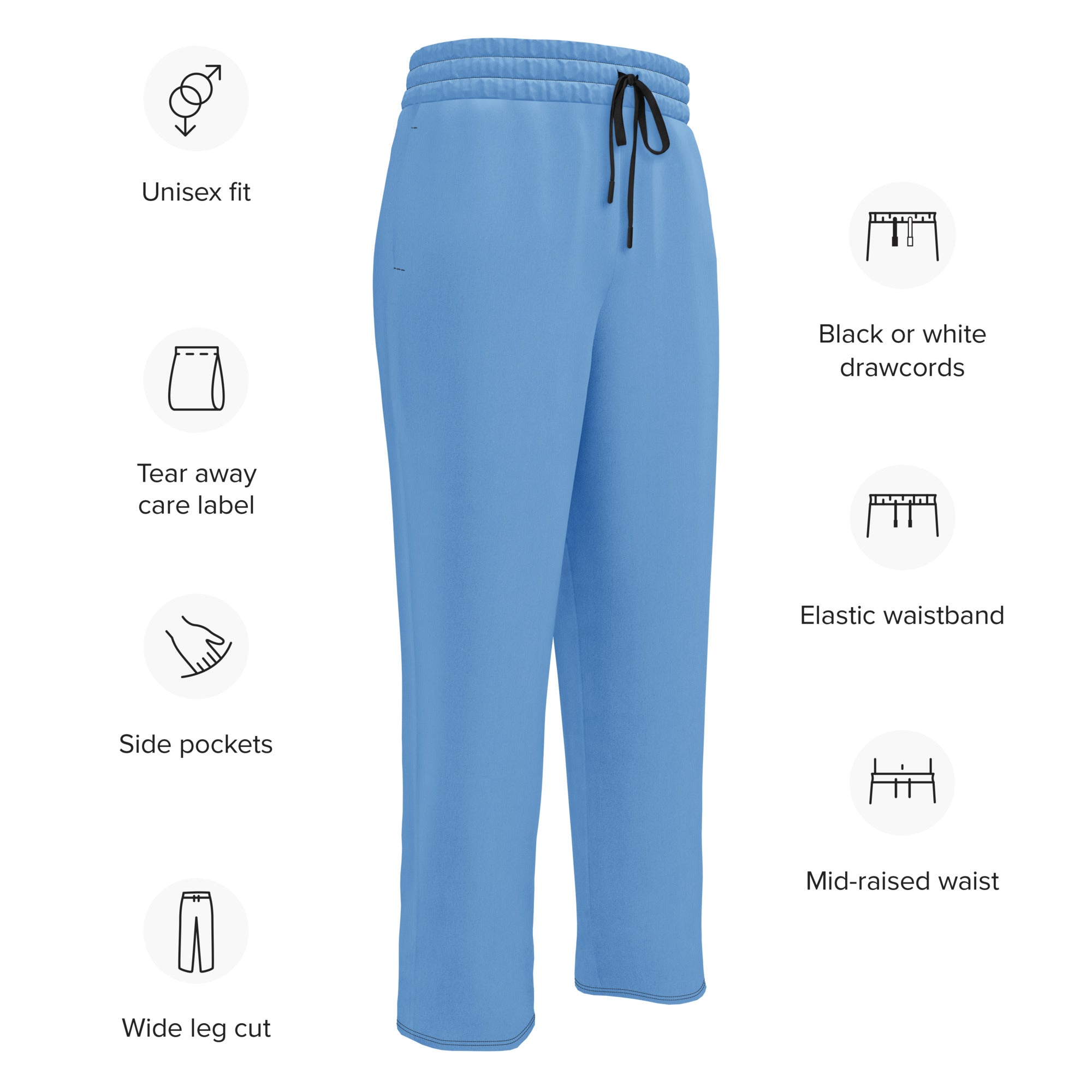 RELAXED WIDE LEG JOGGERS FOR MEN