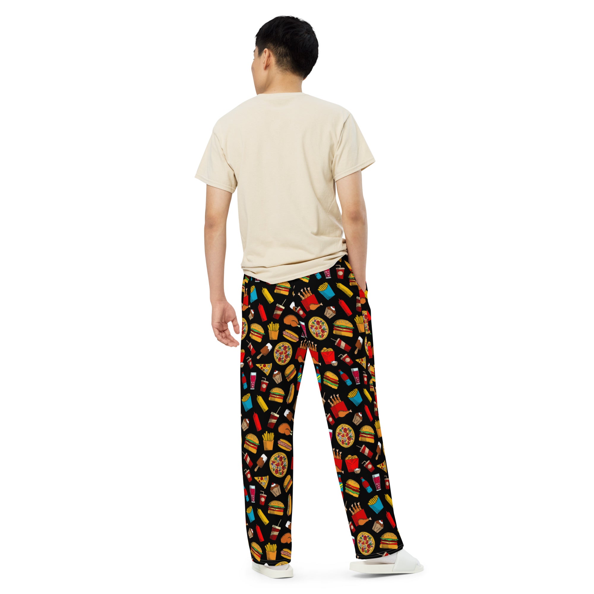 MEN WIDE LEG PRINTED PAJAMAS