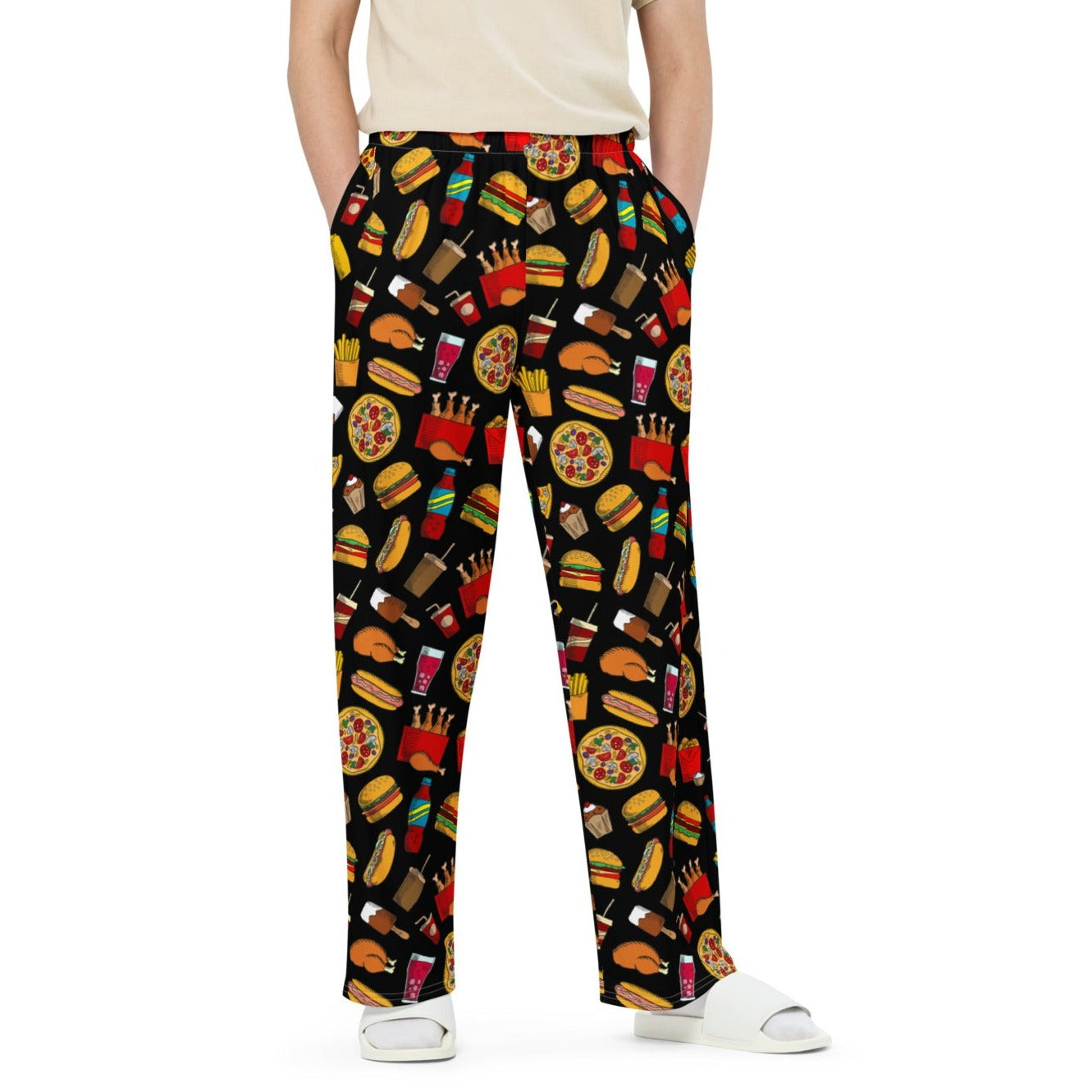 MEN WIDE LEG PRINTED PAJAMAS