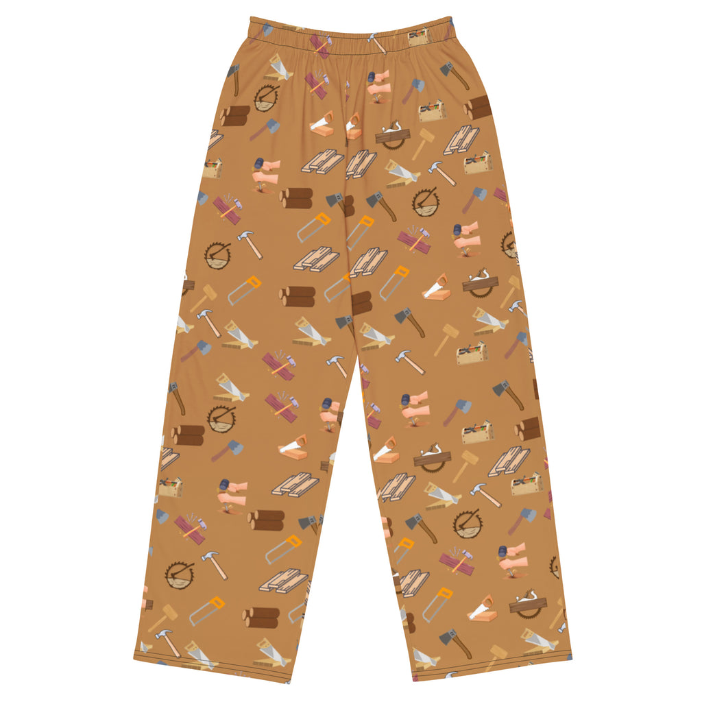 MEN'S PRINTED PAJAMA PANTS WOOD WORK