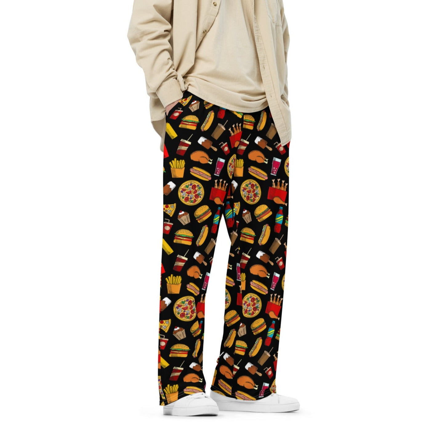 MEN WIDE LEG PRINTED PAJAMAS