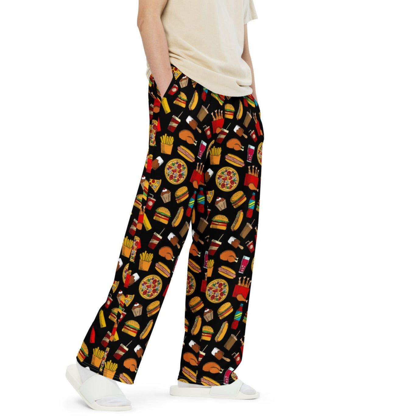 MEN WIDE LEG PRINTED PAJAMAS