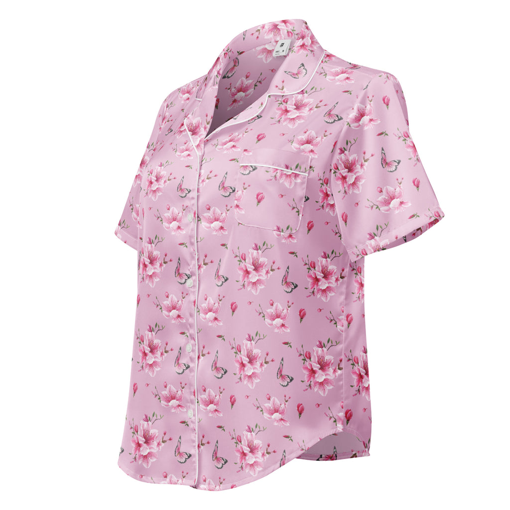 SHORT SLEEVE PAJAMA SET FLORAL