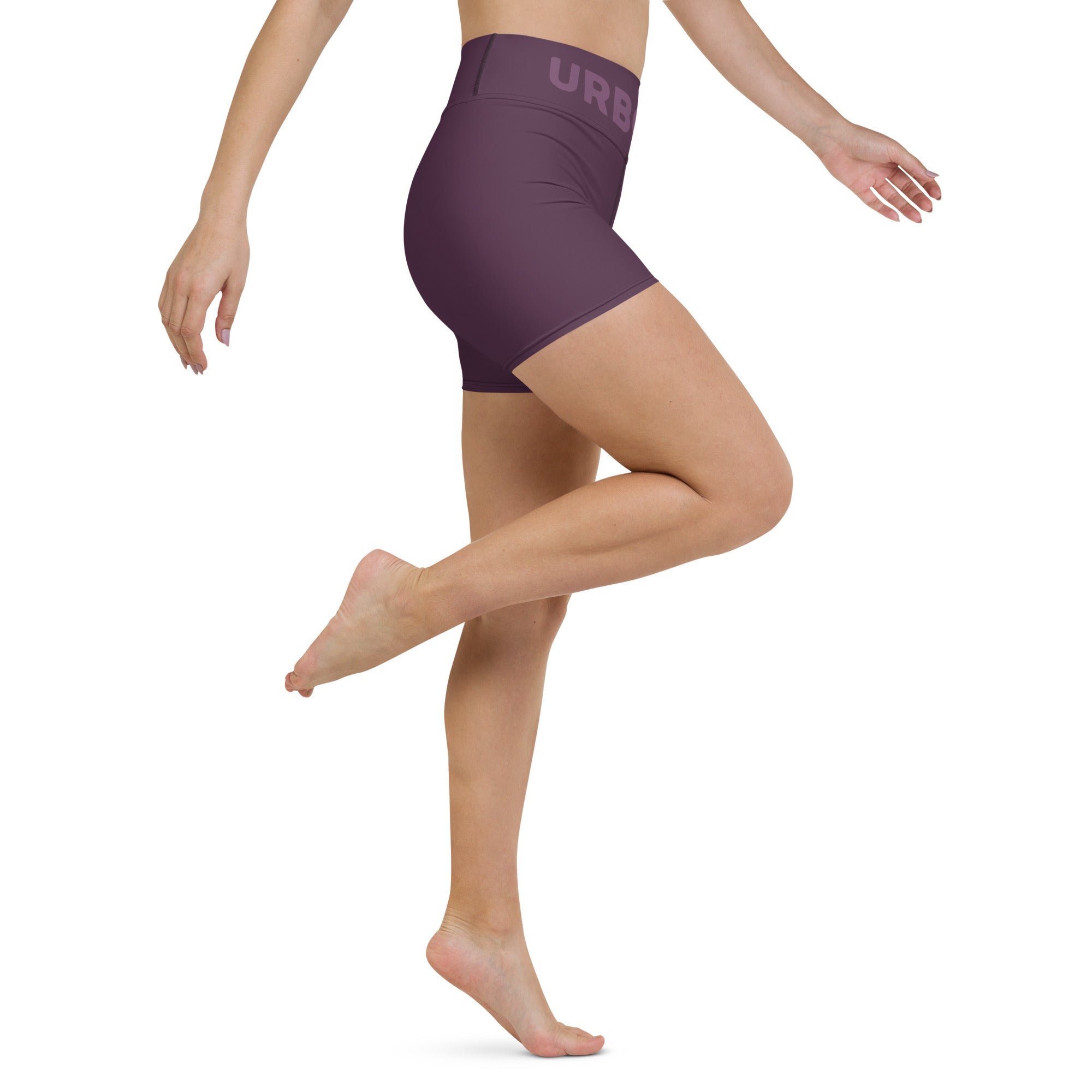yoga shorts white right