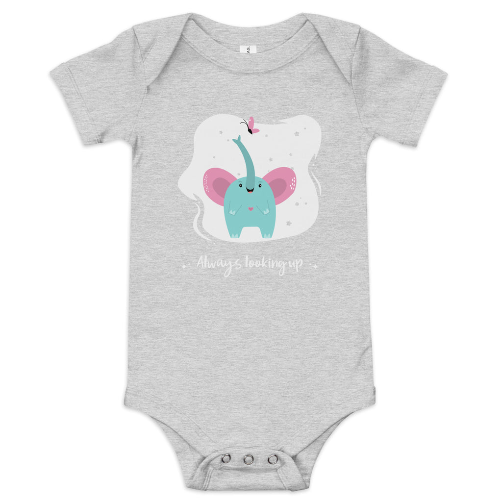 BABY ONE PIECE COTTON CUTE ELEPHANT BODYSUIT