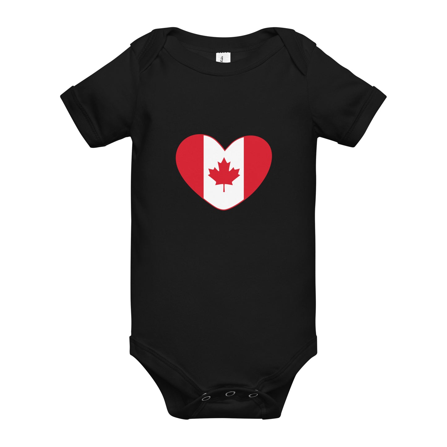 BABY ONE PIECE CANADA FLAG SHORT SLEEVE