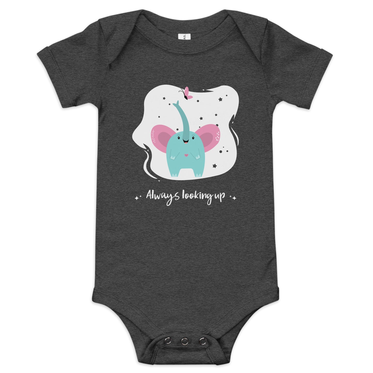 BABY ONE PIECE COTTON CUTE ELEPHANT BODYSUIT