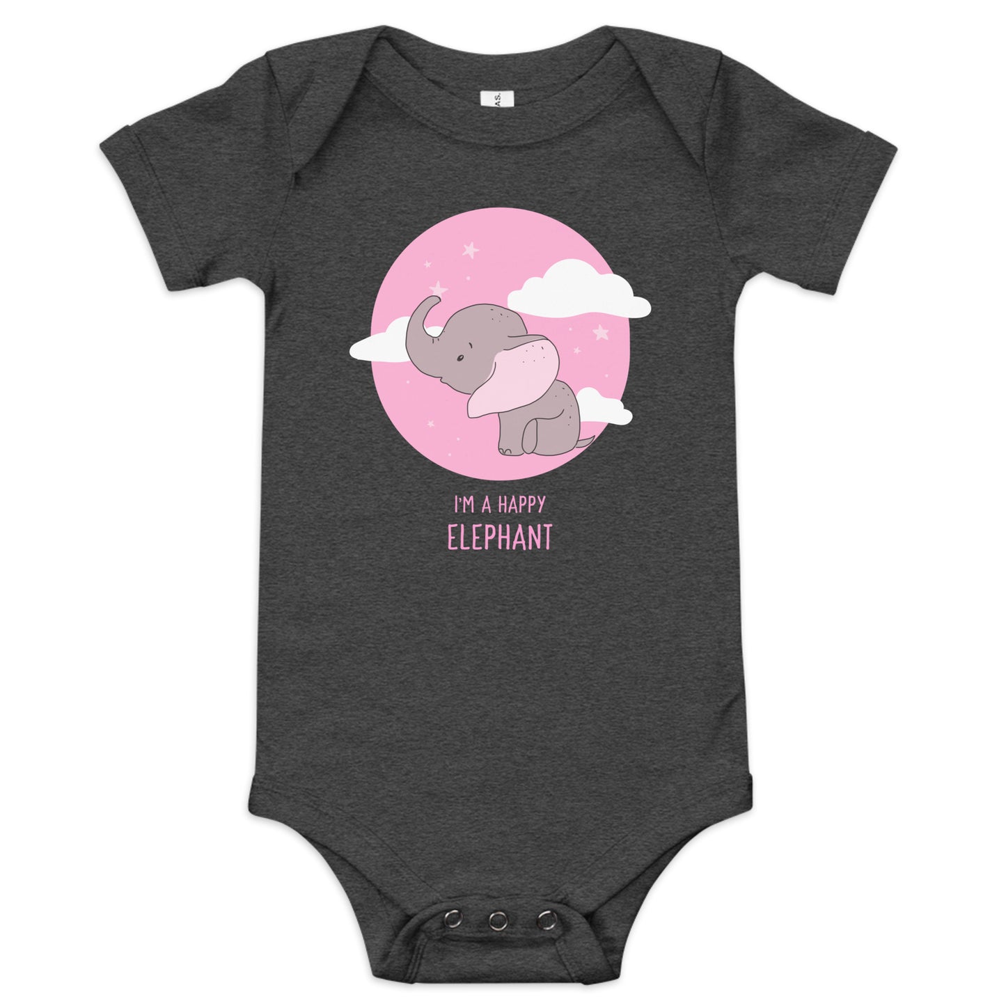 CUTE ELEPHANT ONE PIECE BABY BODYSUIT