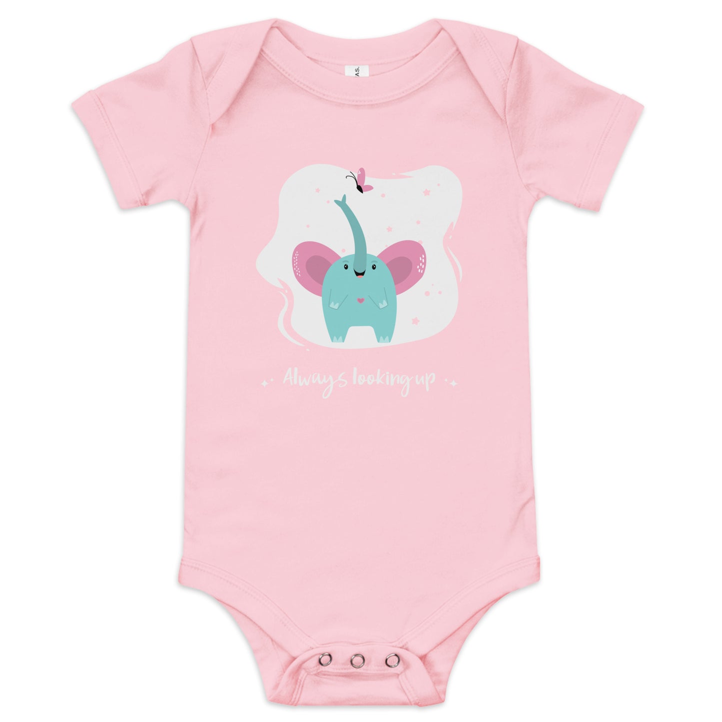 BABY ONE PIECE COTTON CUTE ELEPHANT BODYSUIT