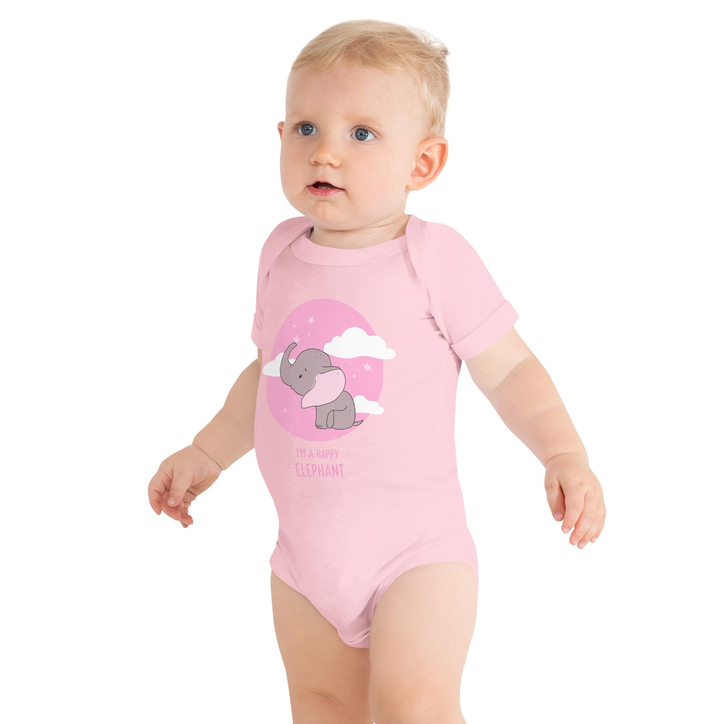 CUTE ELEPHANT ONE PIECE BABY BODYSUIT