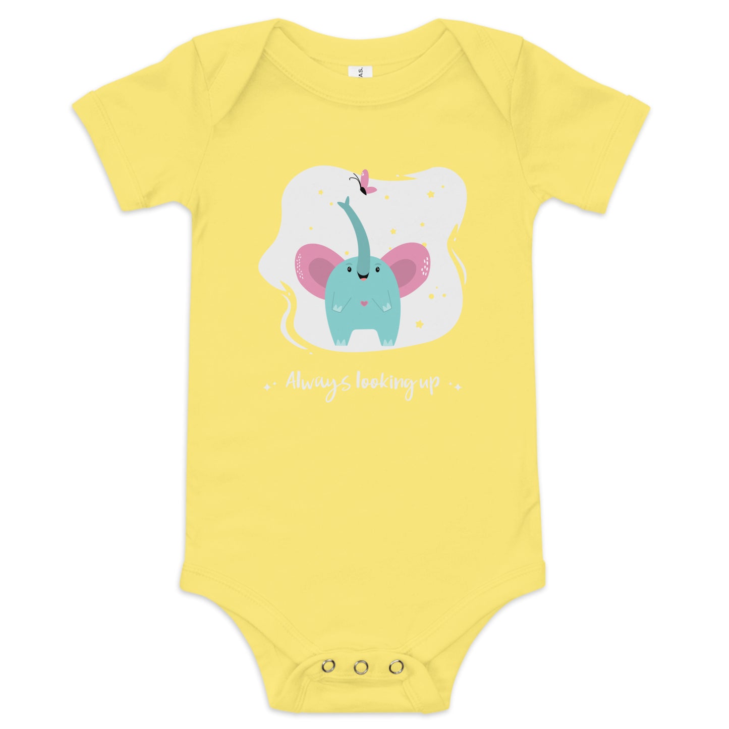 BABY ONE PIECE COTTON CUTE ELEPHANT BODYSUIT