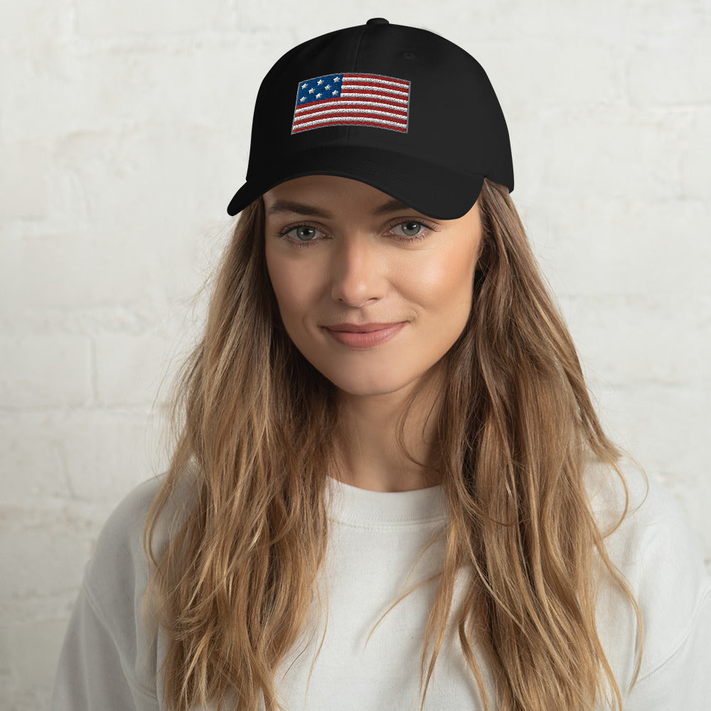 USA FLAG DAD HAT PREMIIUM HATS