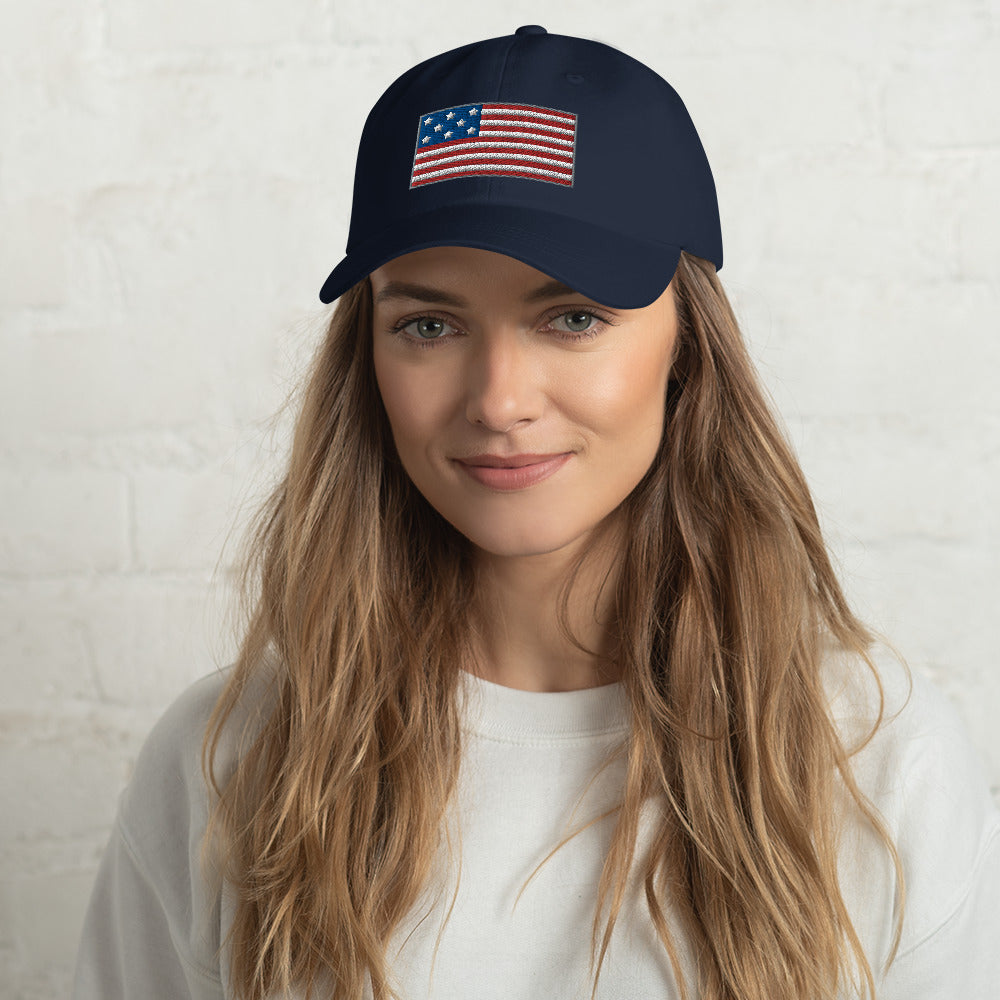 USA FLAG DAD HAT PREMIIUM HATS