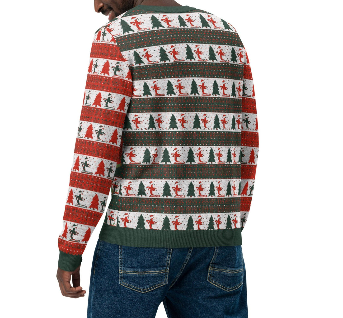 UGLY CHRISTMAS SWEATER KNITTED CREW NECK PARTY SWEATER