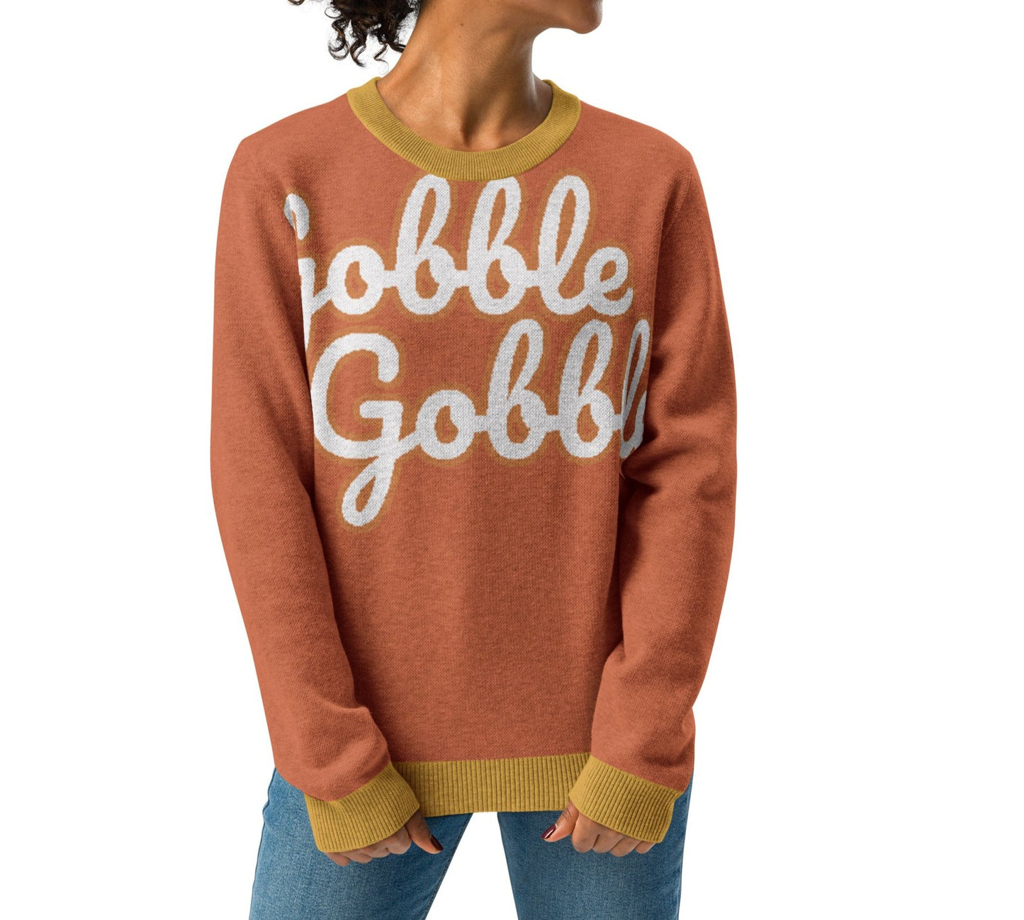 GOBBLE GOBBLE KNITTED CREW NECK SWEATER UNISEX