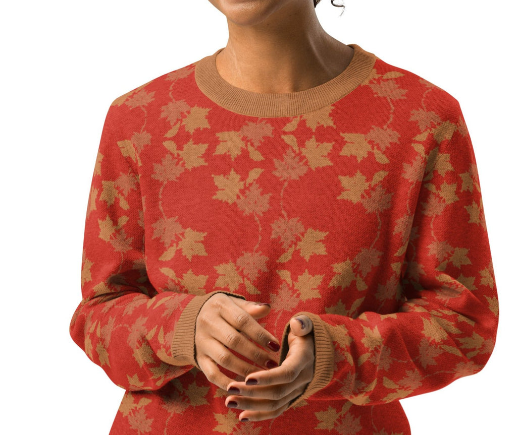 knitted crew neck sweater