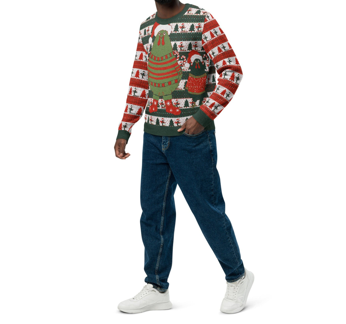 UGLY CHRISTMAS SWEATER KNITTED CREW NECK PARTY SWEATER