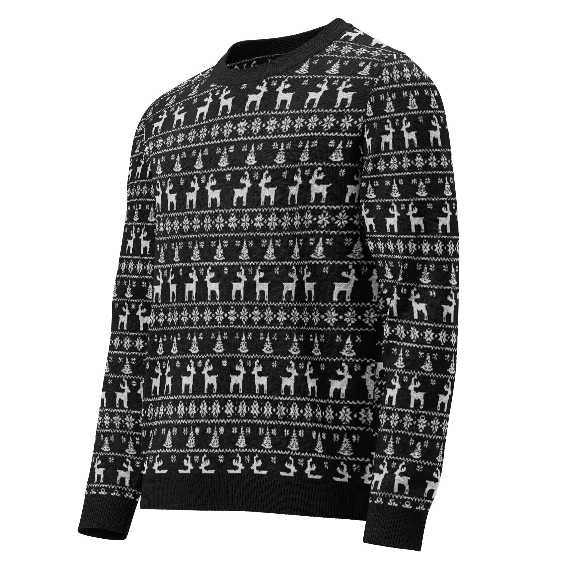 classic fit knitted crew neck sweater