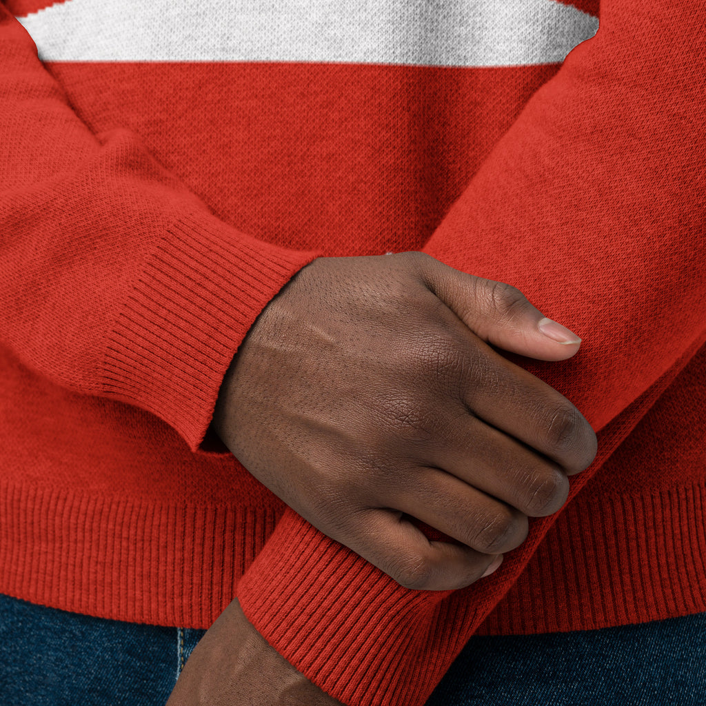 classic fit knitted crew sweater