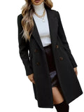 Women in longline coat