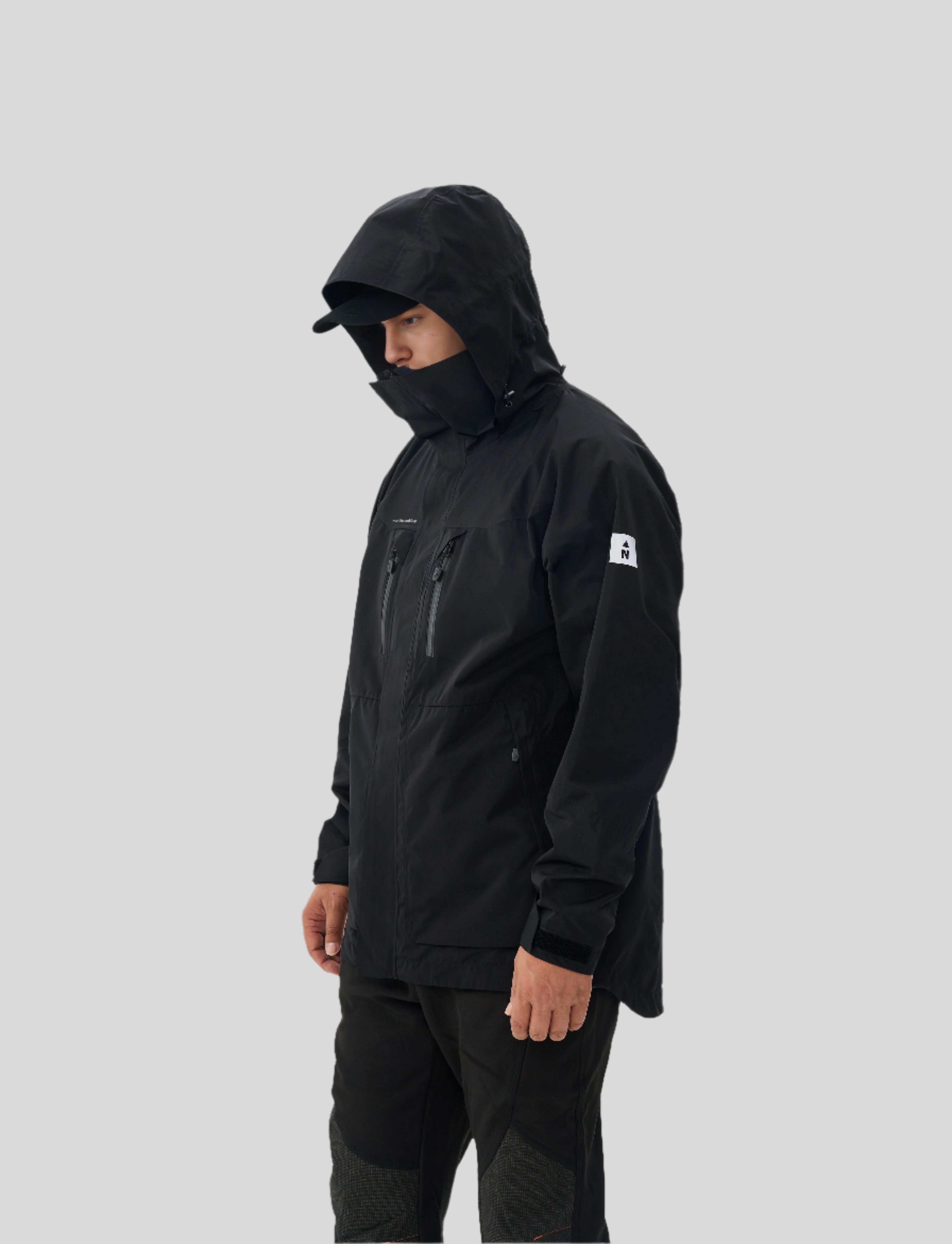 New DryShield Waterproof Field Jacket – All-Weather Protection & Performance Black / L