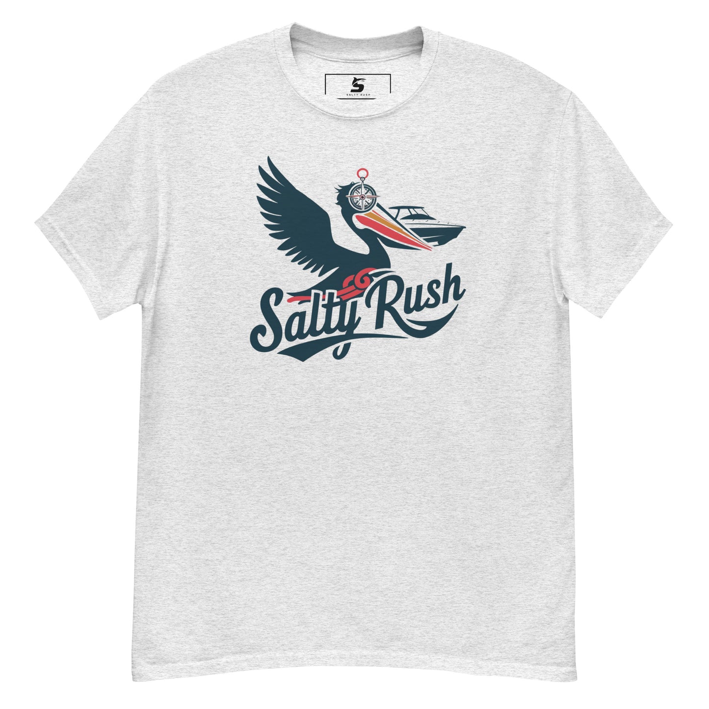 SALTY RUSH CREW NECK COTTON TSHIRT