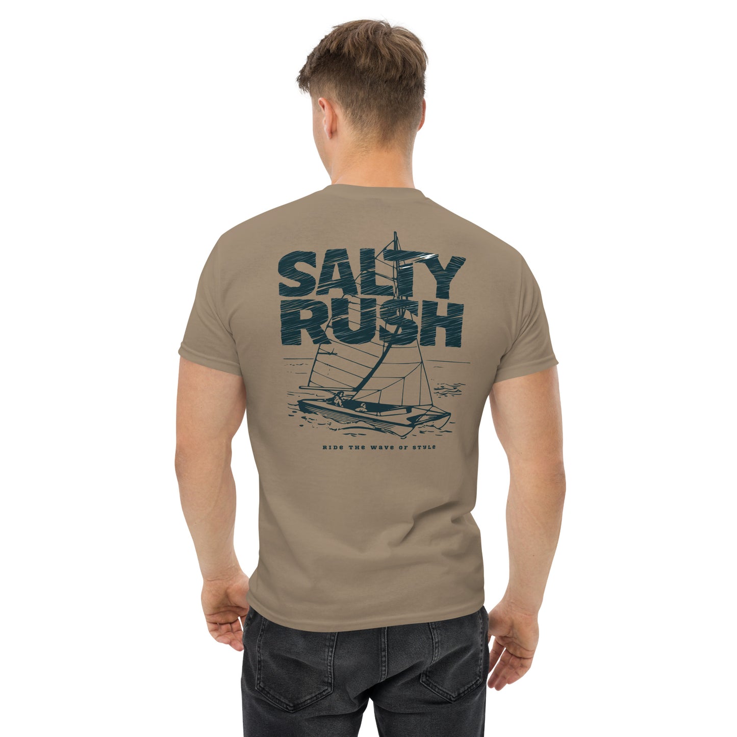 SALTYRUSH RIDE THE WAVE CREWNECK COTTON TSHIRT