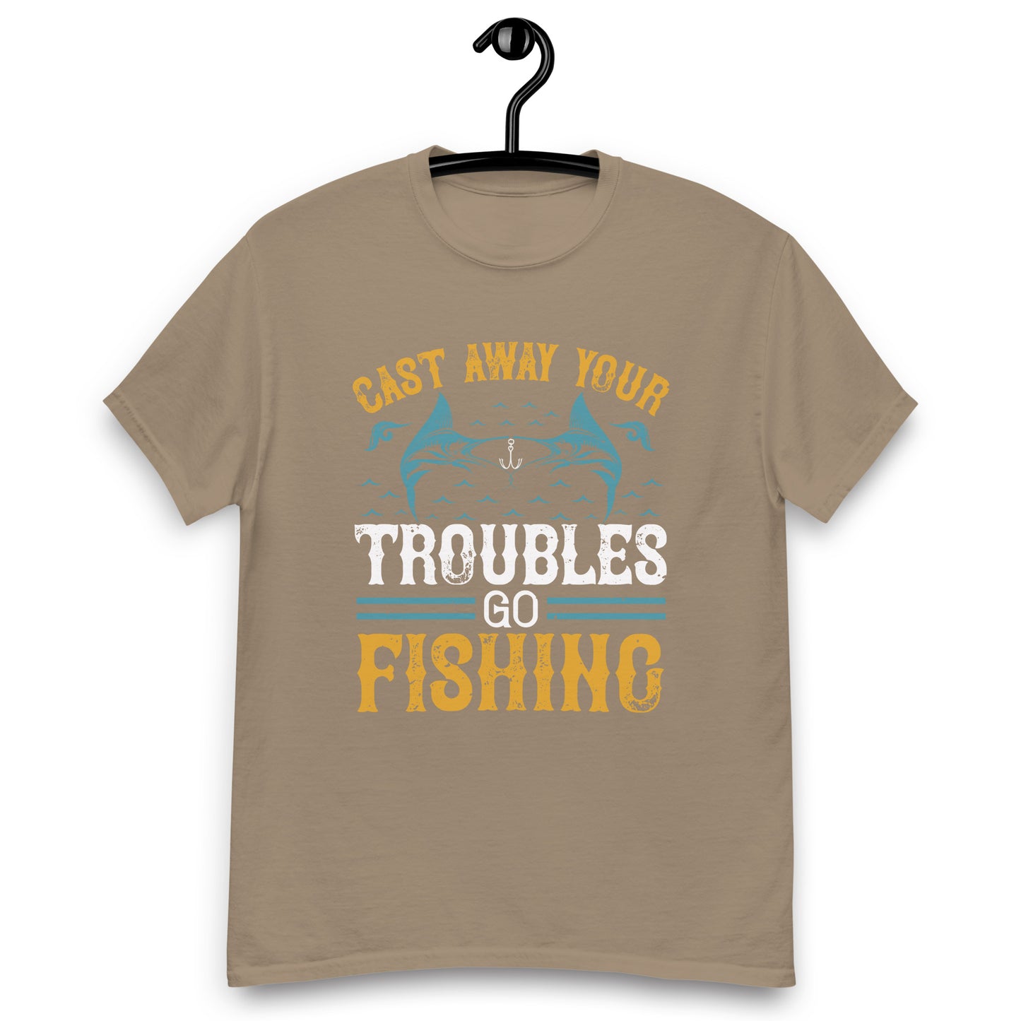 FISHING T-SHIRTS FOR MEN CREWNECK REGULAR FIT