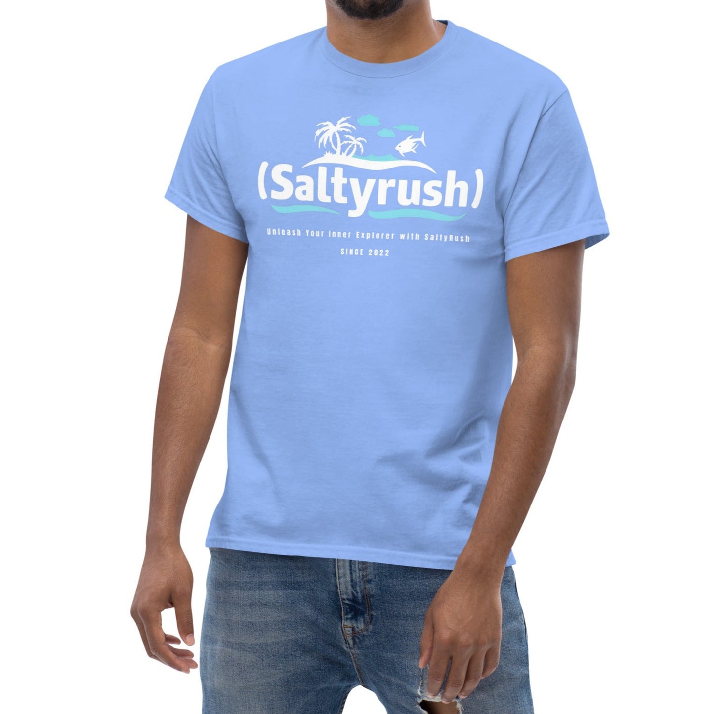 SALTYRUSH EXPLORER COTTON CREWNECK TSHIRT