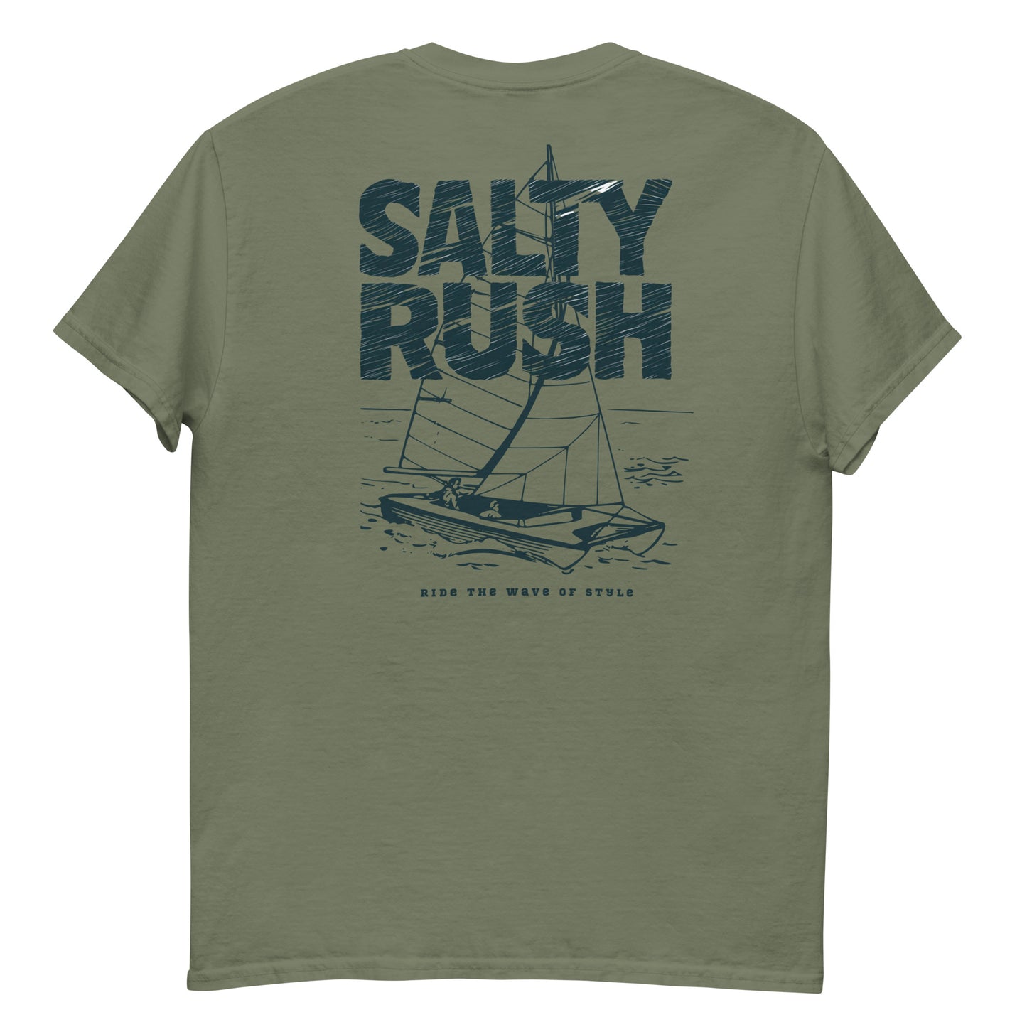 SALTYRUSH RIDE THE WAVE CREWNECK COTTON TSHIRT