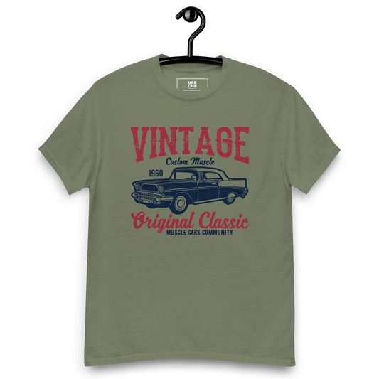 VINTAGE MEN'S TSHIRT RETRO TEES MEN CREWNECK MEN TSHIRTS