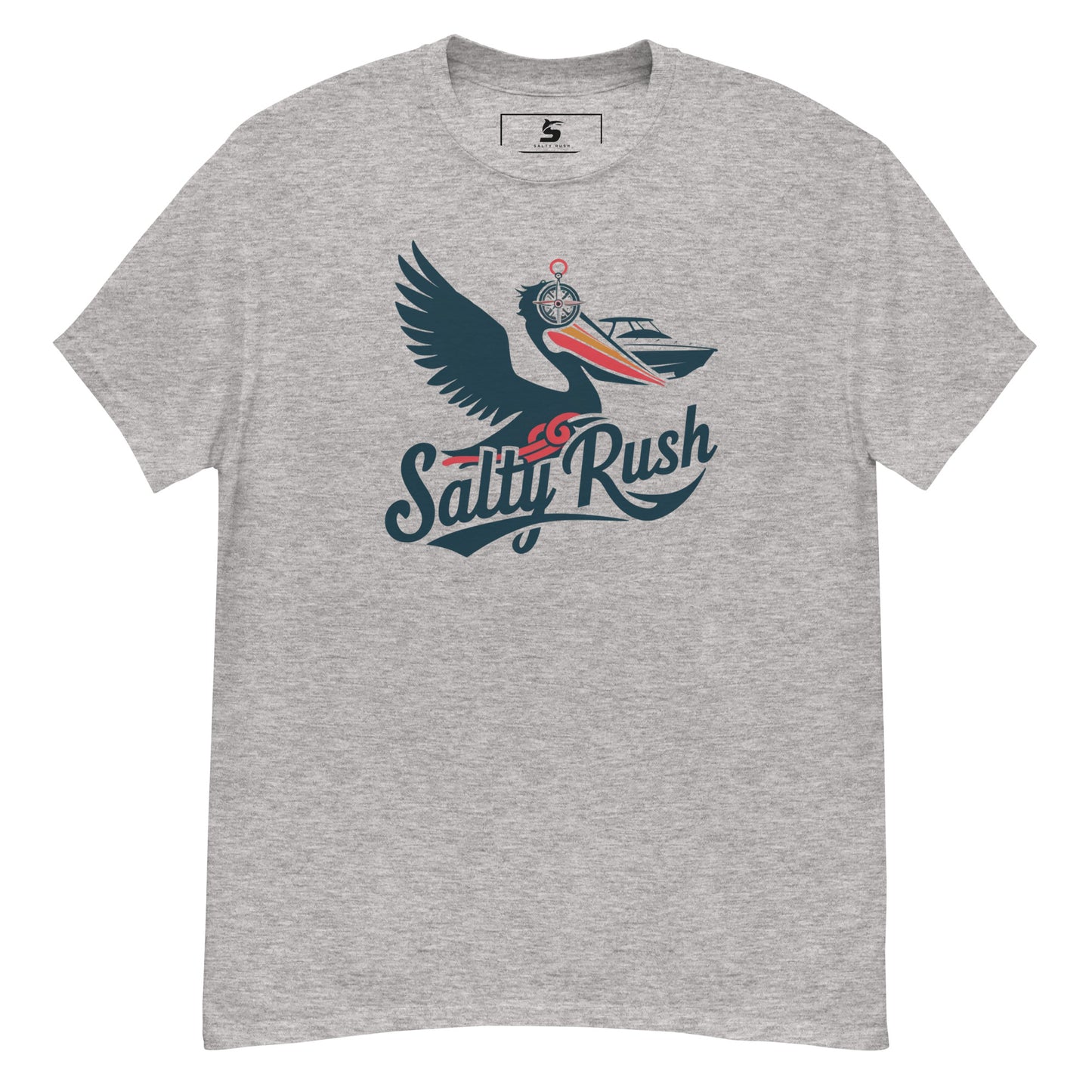 SALTY RUSH CREW NECK COTTON TSHIRT