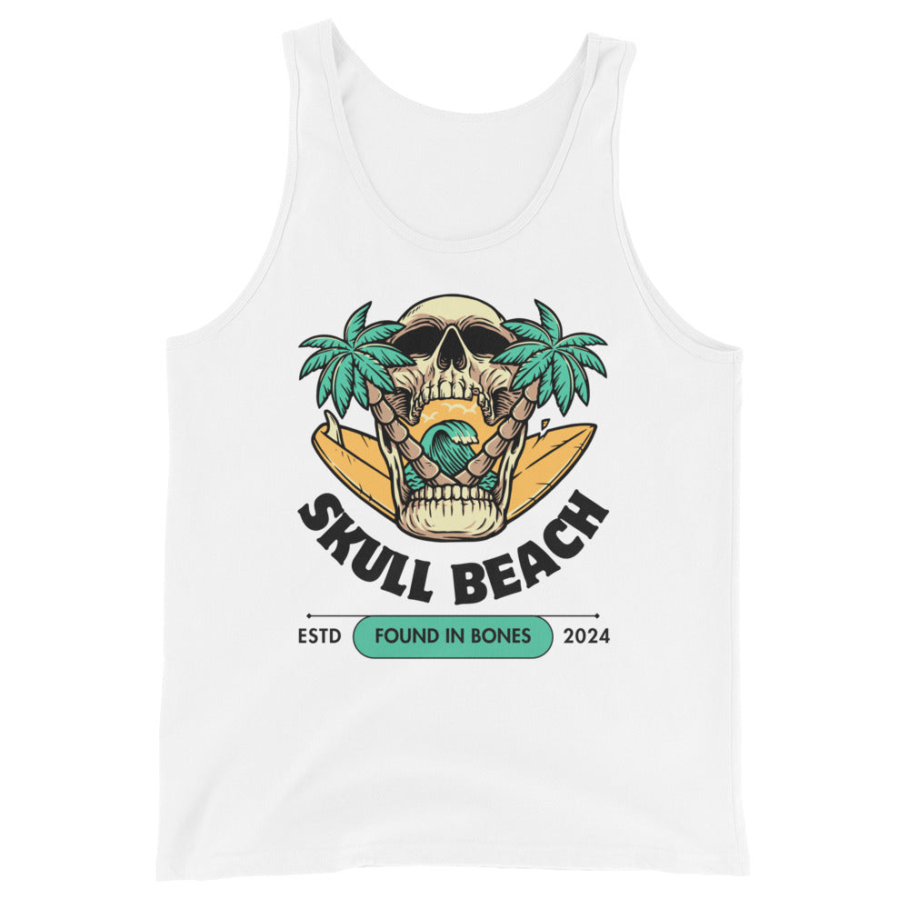 MENS SKULL BEACH TANK TOP