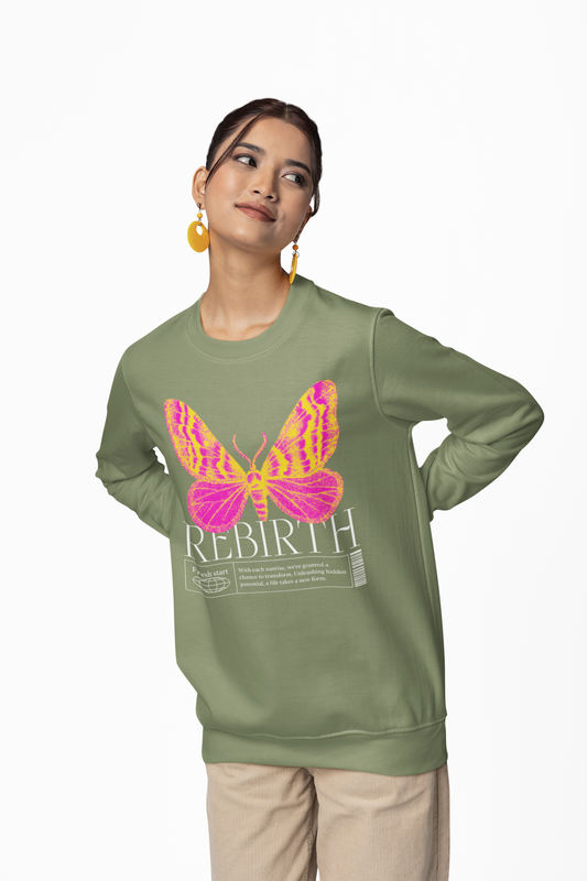 REBIRTH SWEATSHIRT FOR WOMEN CREWNECK SWEATSHIRTS