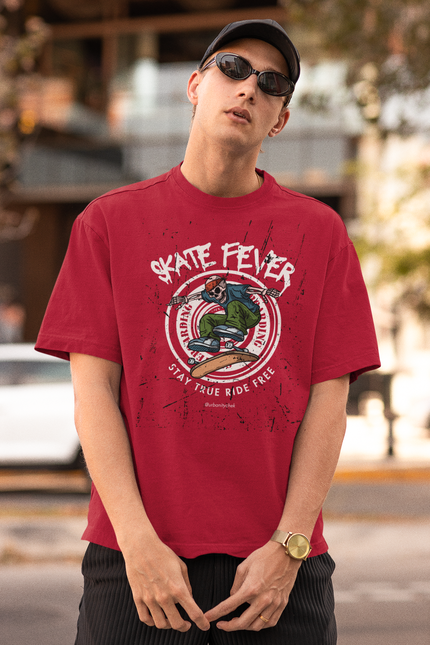 SKATE TSHIRT MEN'S TSHIRT CREWNECK MEN TSHIRT