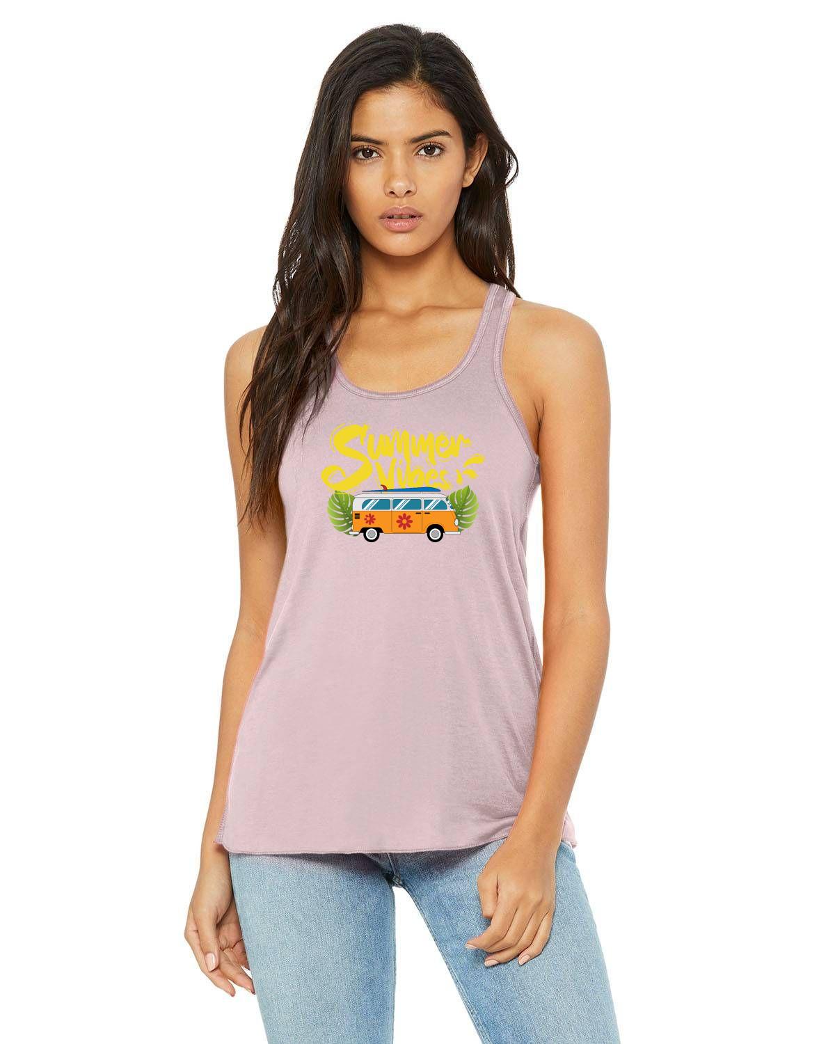 SUMMER VIBES RACERBACK TANK TOP