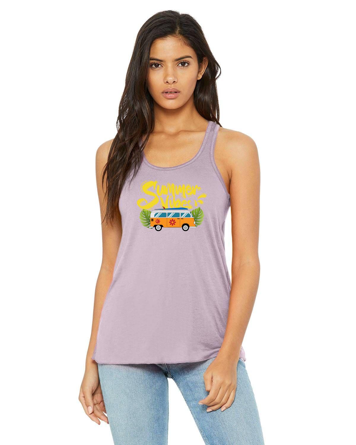 SUMMER VIBES RACERBACK TANK TOP