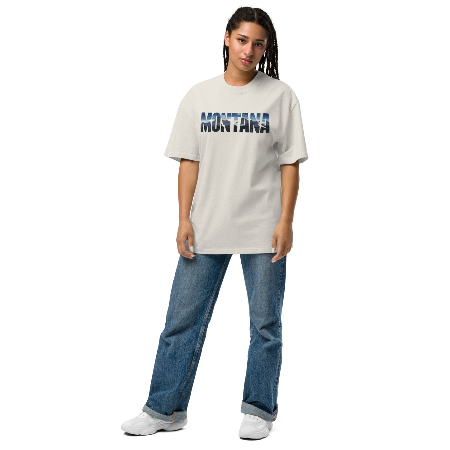 URBANITYCHEK MONTANA OVERSIZED FADED T-SHIRT