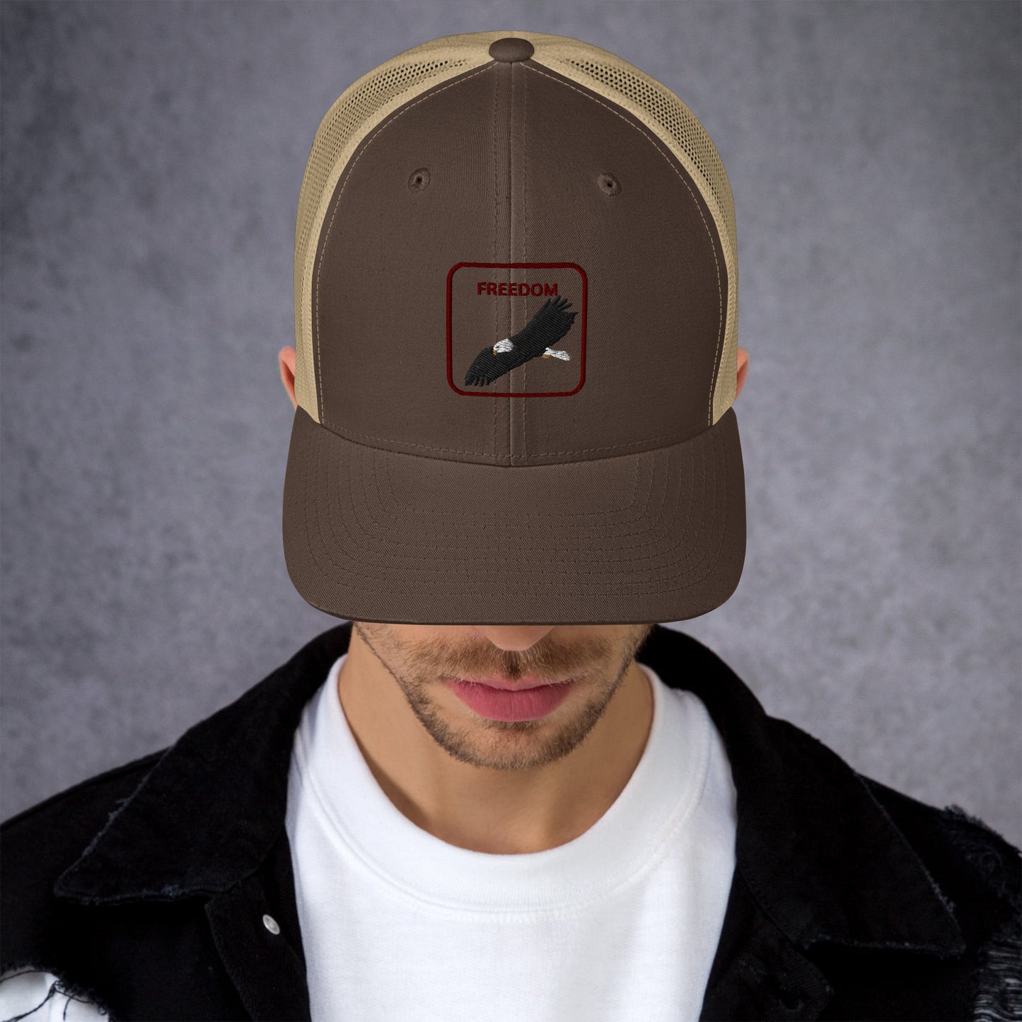 MEN TRUCKER CAP FREEDOM