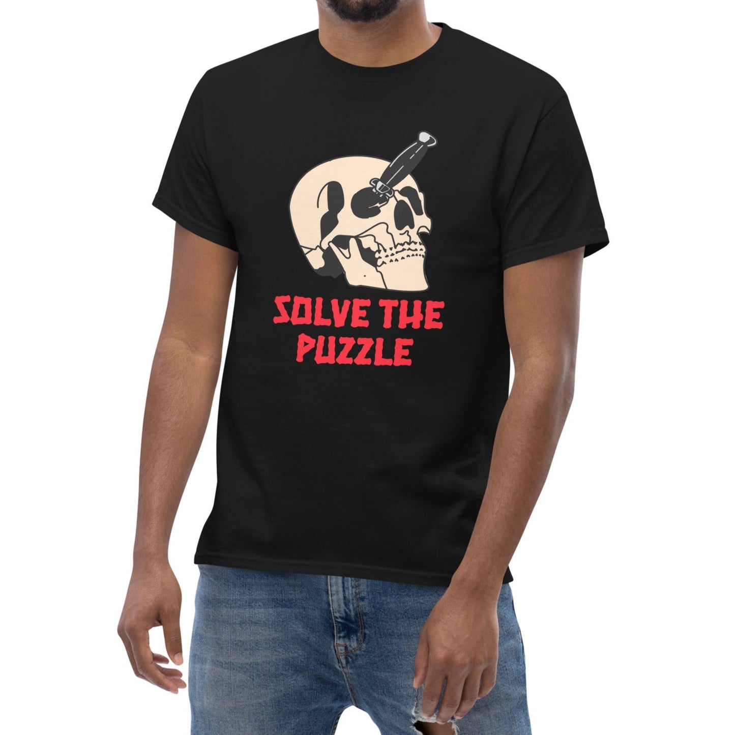 URBANITY CHEK SOLVE THE PUZZLE GRAPHIC T-SHIRT