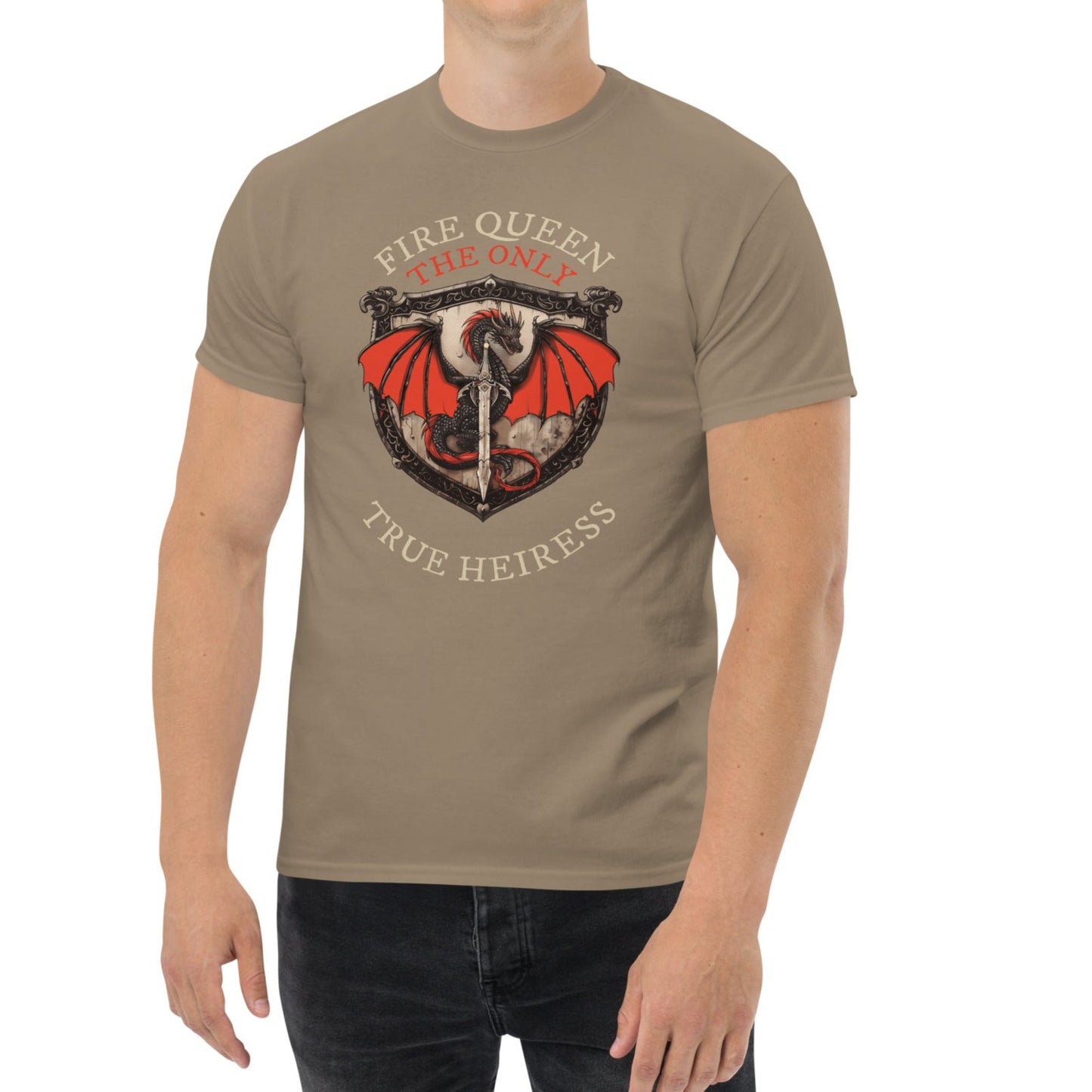 URBANITYCHEK FIRE QUEEN CREW GRAPHIC T-SHIRT