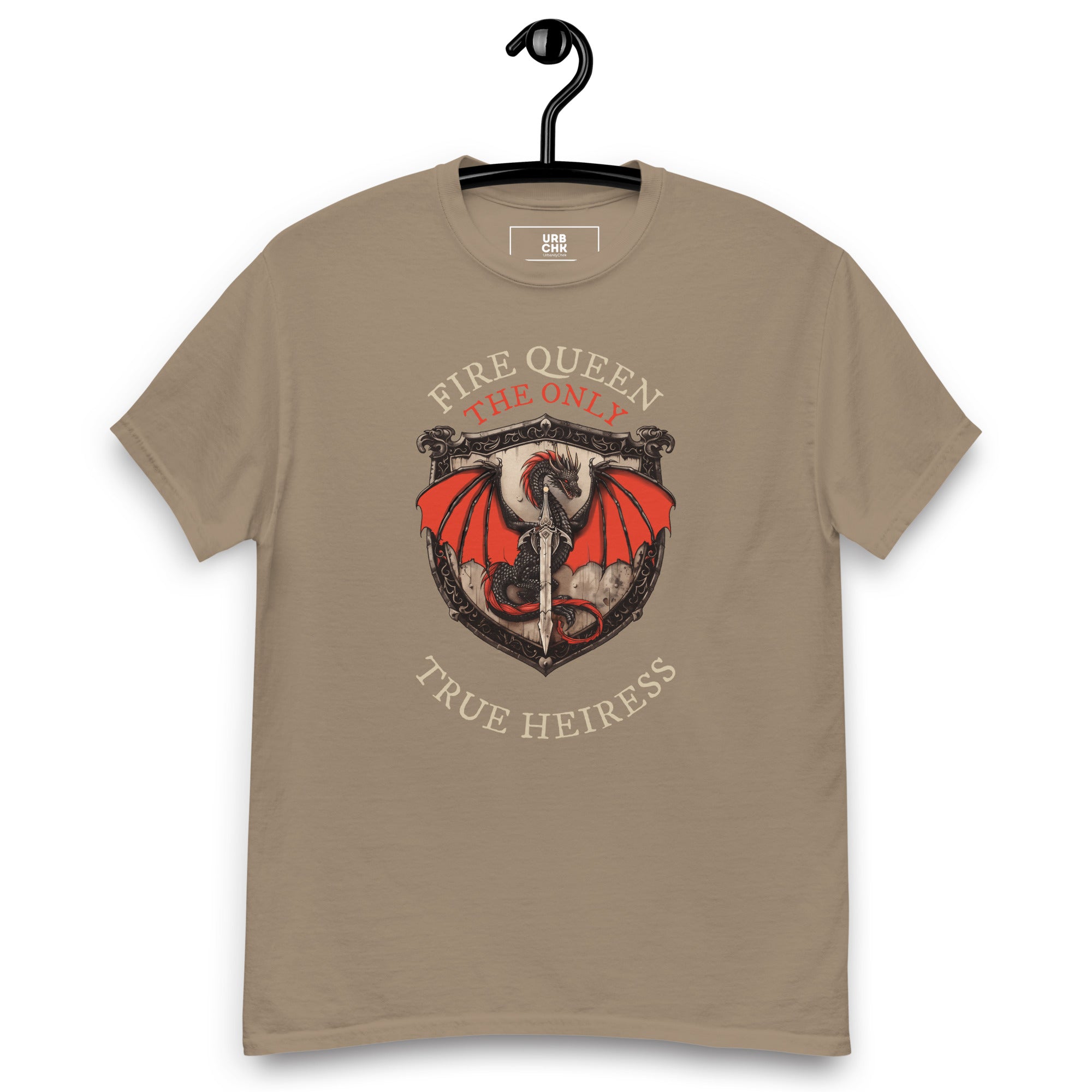 URBANITYCHEK FIRE QUEEN CREW GRAPHIC T-SHIRT