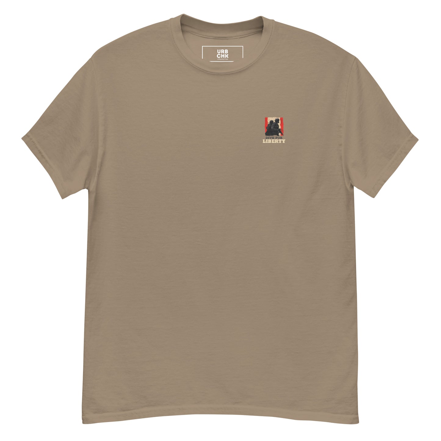 URBANITYCHEK CREW DIVE FOR LIBERTY T-SHIRT