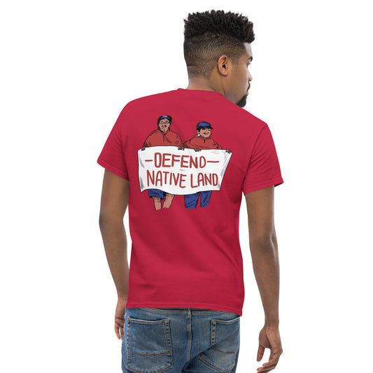 DEFEND NATIVE LAND CREW T-SHIRT