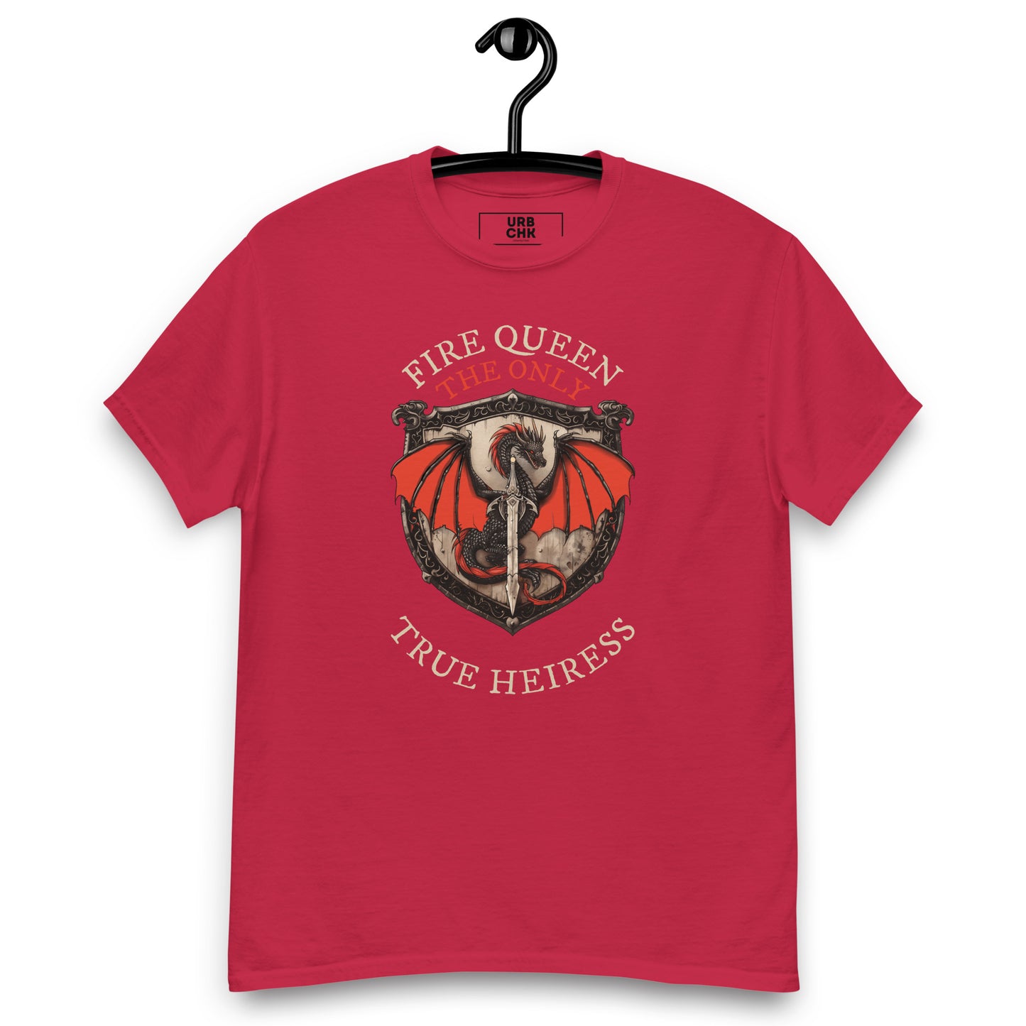 URBANITYCHEK FIRE QUEEN CREW GRAPHIC T-SHIRT